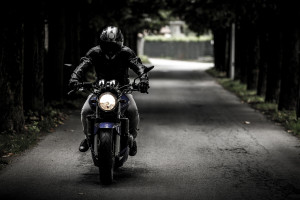 man on motorbike