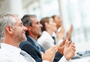 people clapping