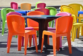colorful chairs